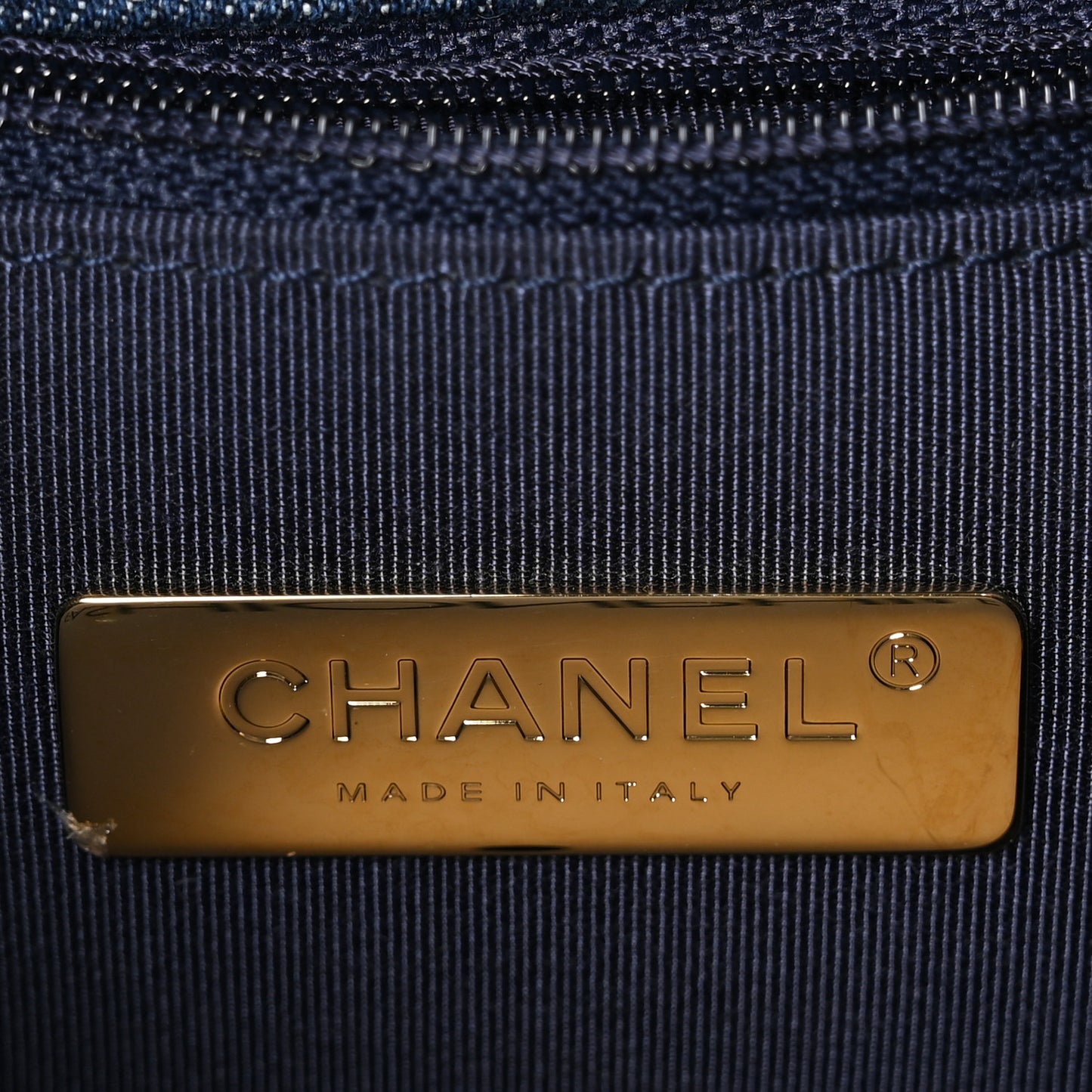 Denim Quilted Medium Chanel 19 Flap Blue