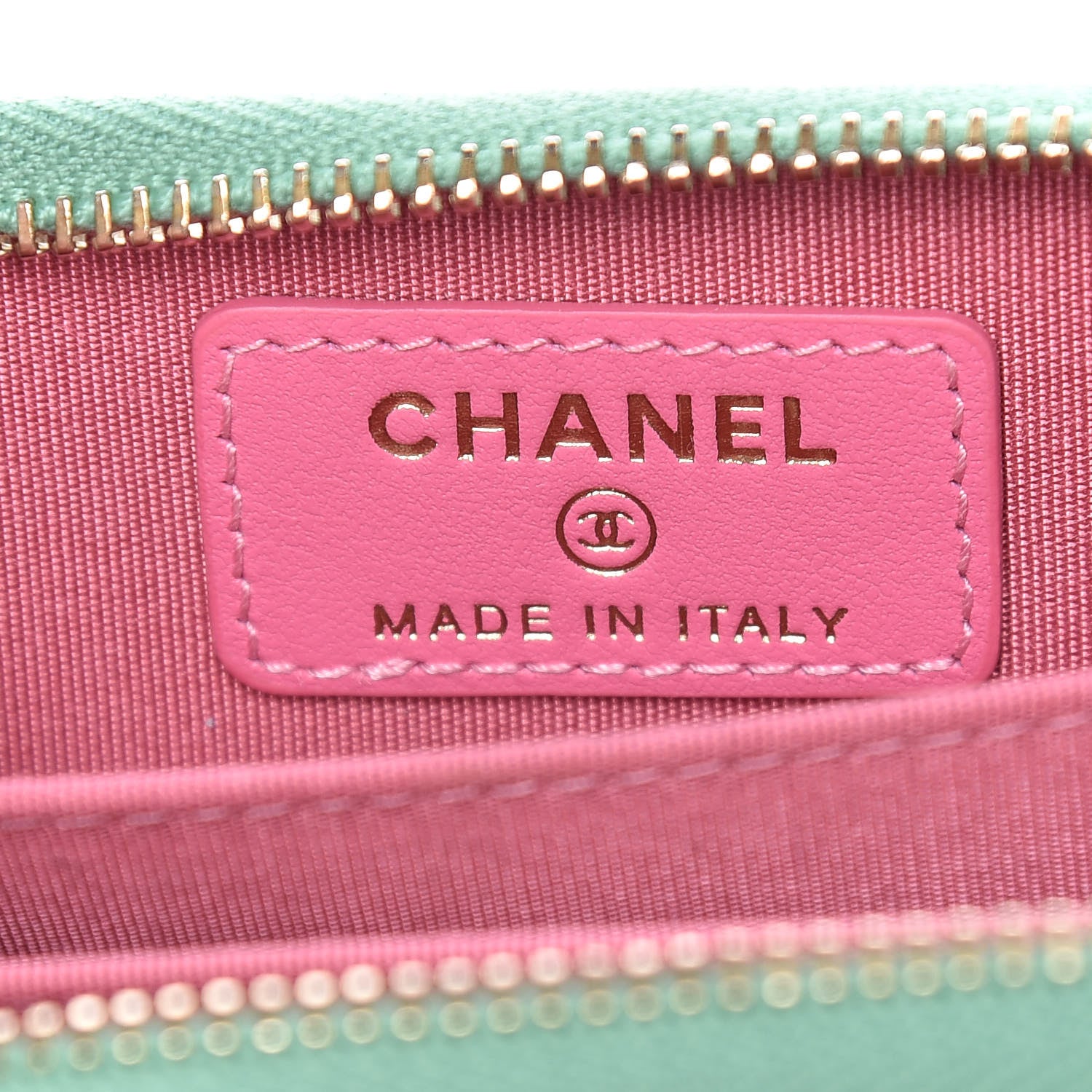 Chanel Caviar Quilted Filigree Coin Purse Pink Green Blue 6 of 8