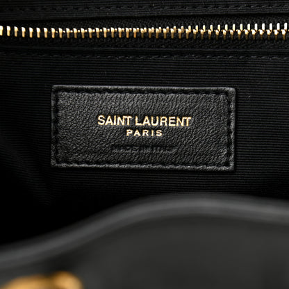 Saint Laurent Velvet Matelasse Vicky Backpack Black 7 of 14