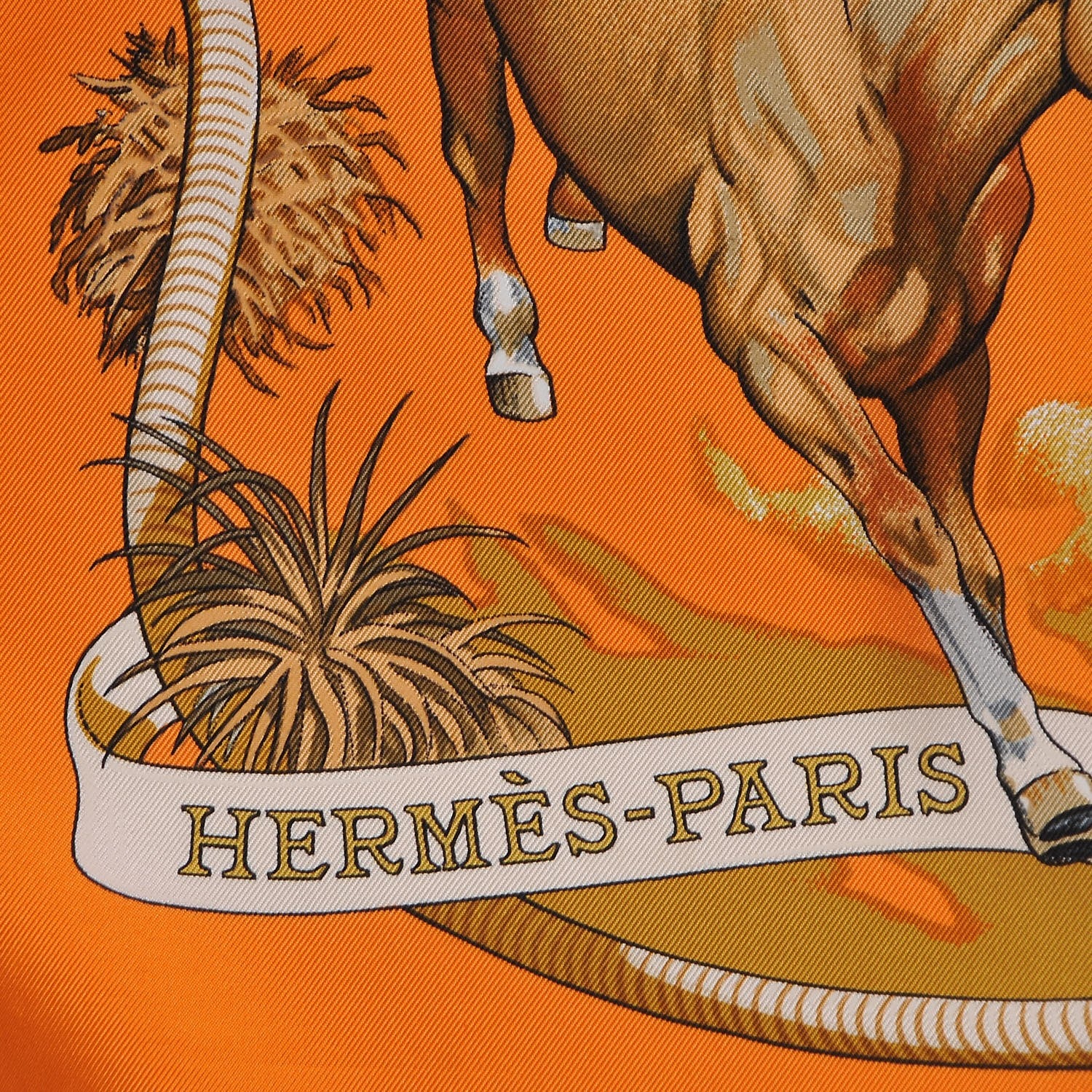Hermes Silk Les Mustangs Scarf 90 6 of 8