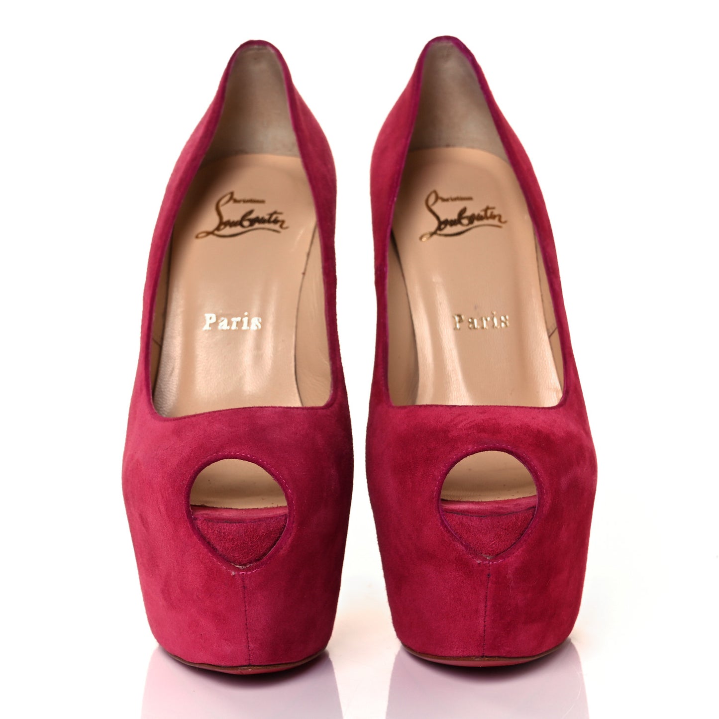 Suede Shameless 160 Peep Toe Heels 37 Pivoine
