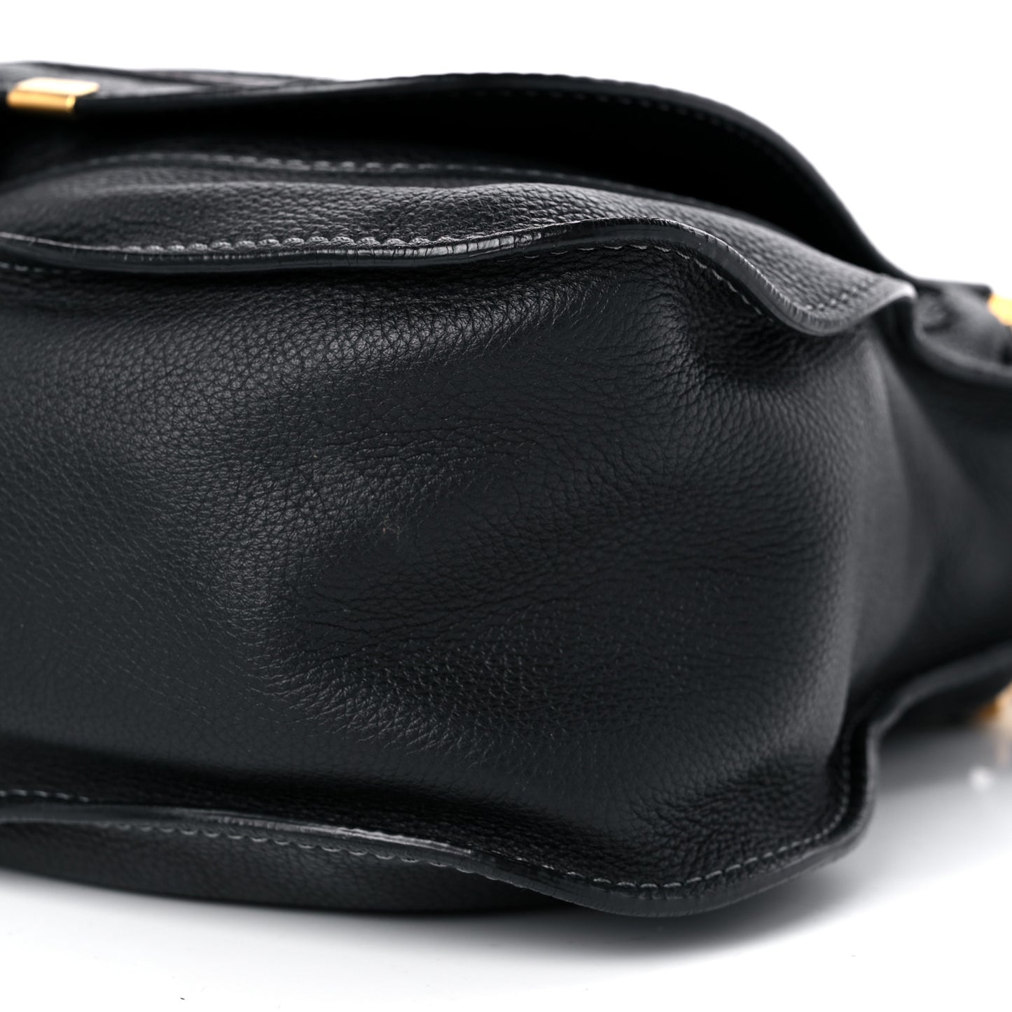 Calfskin Medium Marcie Satchel Black