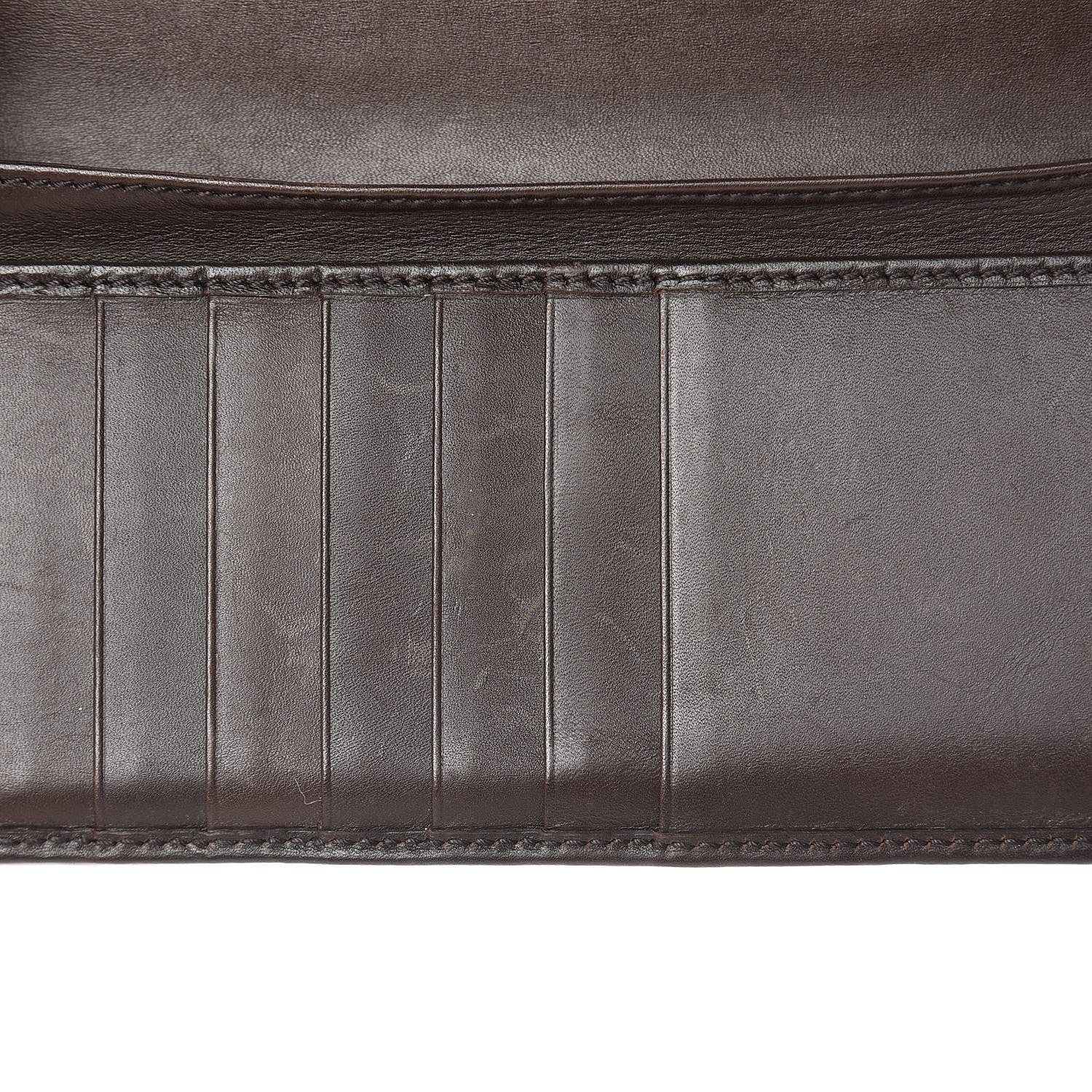 Gucci Monogram Calfskin Ladies Web Continental Wallet Beige Ebony Cocoa 11 of 11