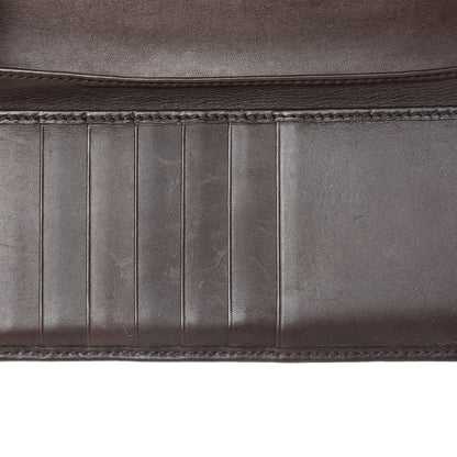 Gucci Monogram Calfskin Ladies Web Continental Wallet Beige Ebony Cocoa 11 of 11