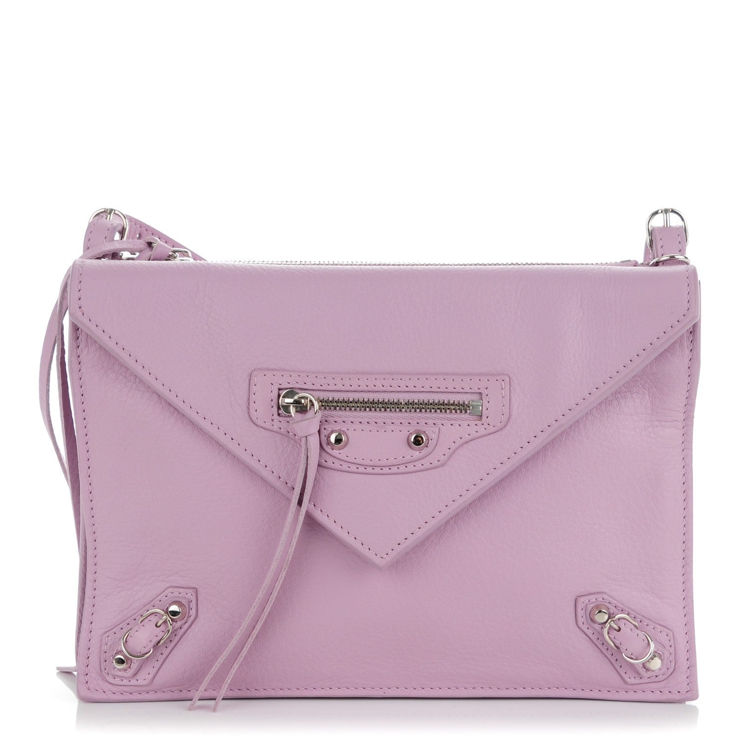 Balenciaga Calfskin Papier Mini Triple Crossbody Rose Orchid 1 of 7