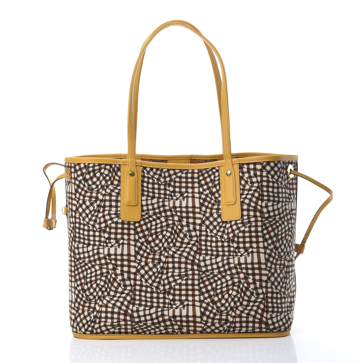 Visetos Medium Liz Reversible Shopper Tote Cognac Yellow