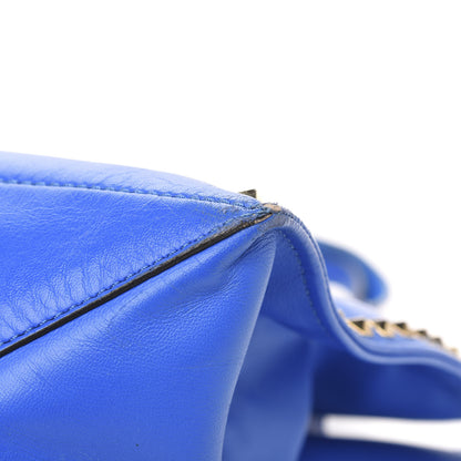 Valentino Garavani Nappa Medium Rockstud Soft Tote Blue Poudre 10 of 17