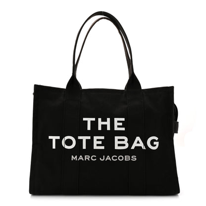Marc Jacobs Cotton Canvas Large The Tote Bag Black 1 of 10