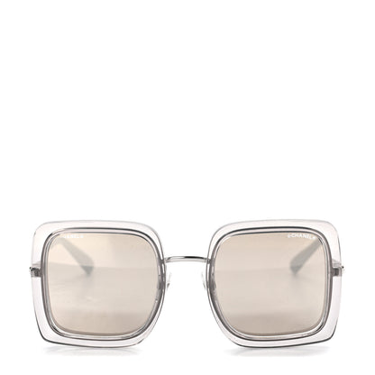 Chanel Mirror Square Sunglasses 4240 Grey 2 of 8