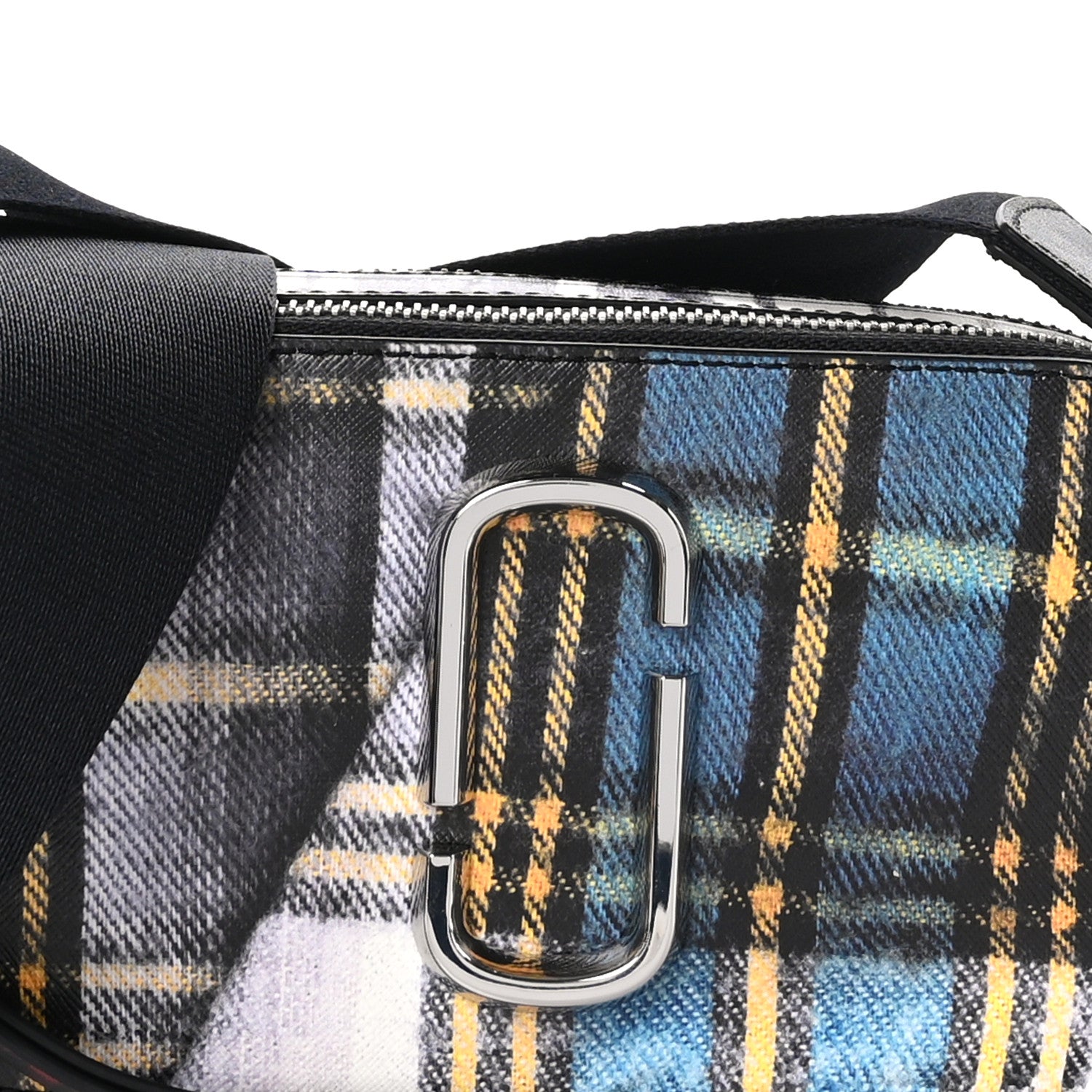 Marc Jacobs Saffiano Small Snapshot Tartan Camera Bag Blue Multi 8 of 10