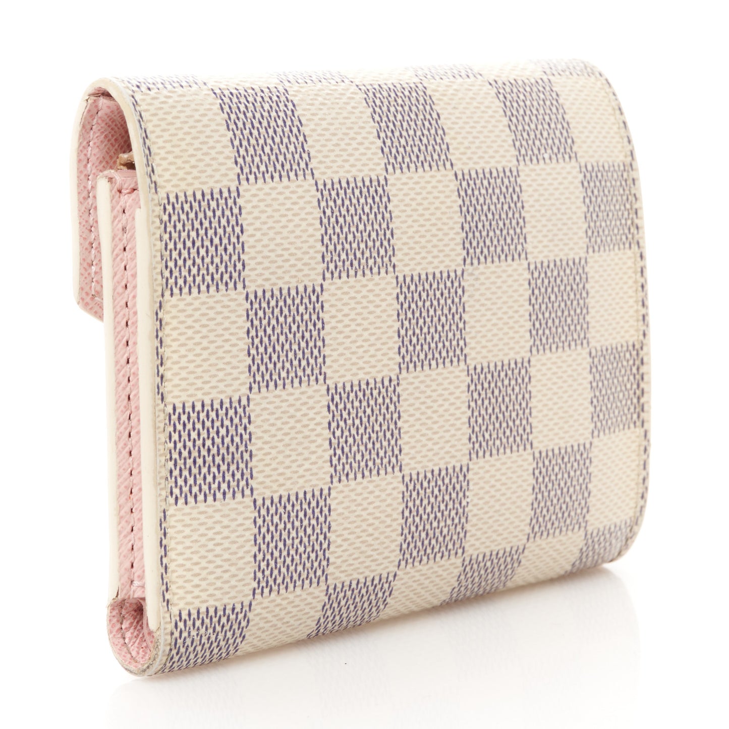 Damier Azur Victorine Wallet Rose Ballerine
