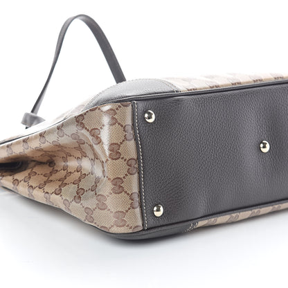 Gucci Crystal Monogram Medium Princy Tote Dark Brown 5 of 8