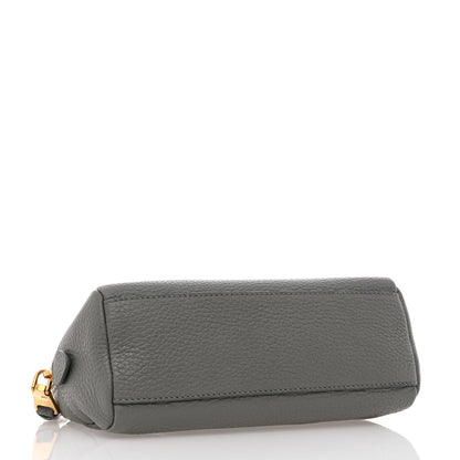Prada Vitello Daino Cosmetic Pouch Argilla 4 of 10
