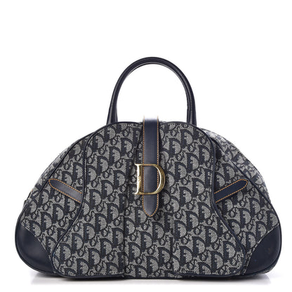 Christian Dior Monogram Saddle Bowler Navy 1 of 12