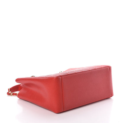 Chanel Caviar Quilted Grand Shopping Tote GST Red 4 of 11