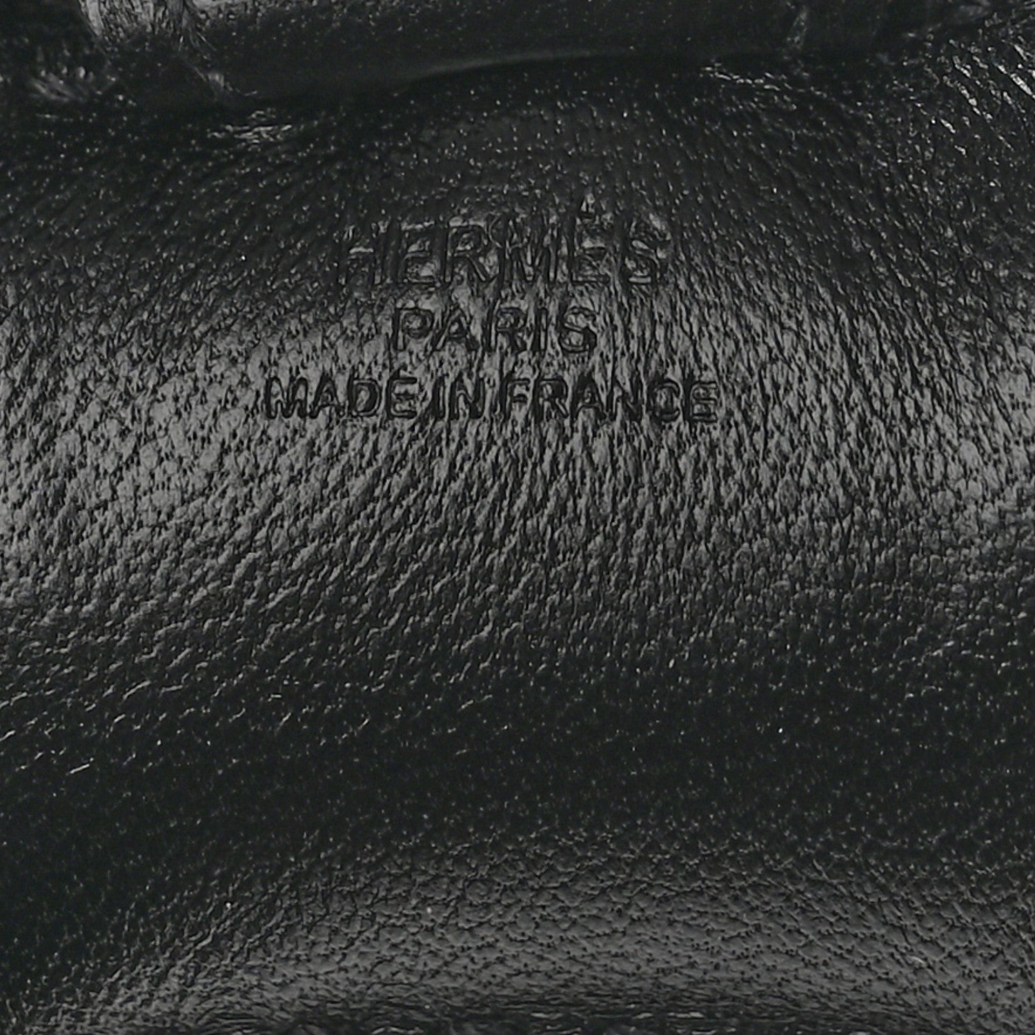 Hermes Milo Lambskin Grigri Rodeo Horse Bag Charm PM So Black 3 of 5