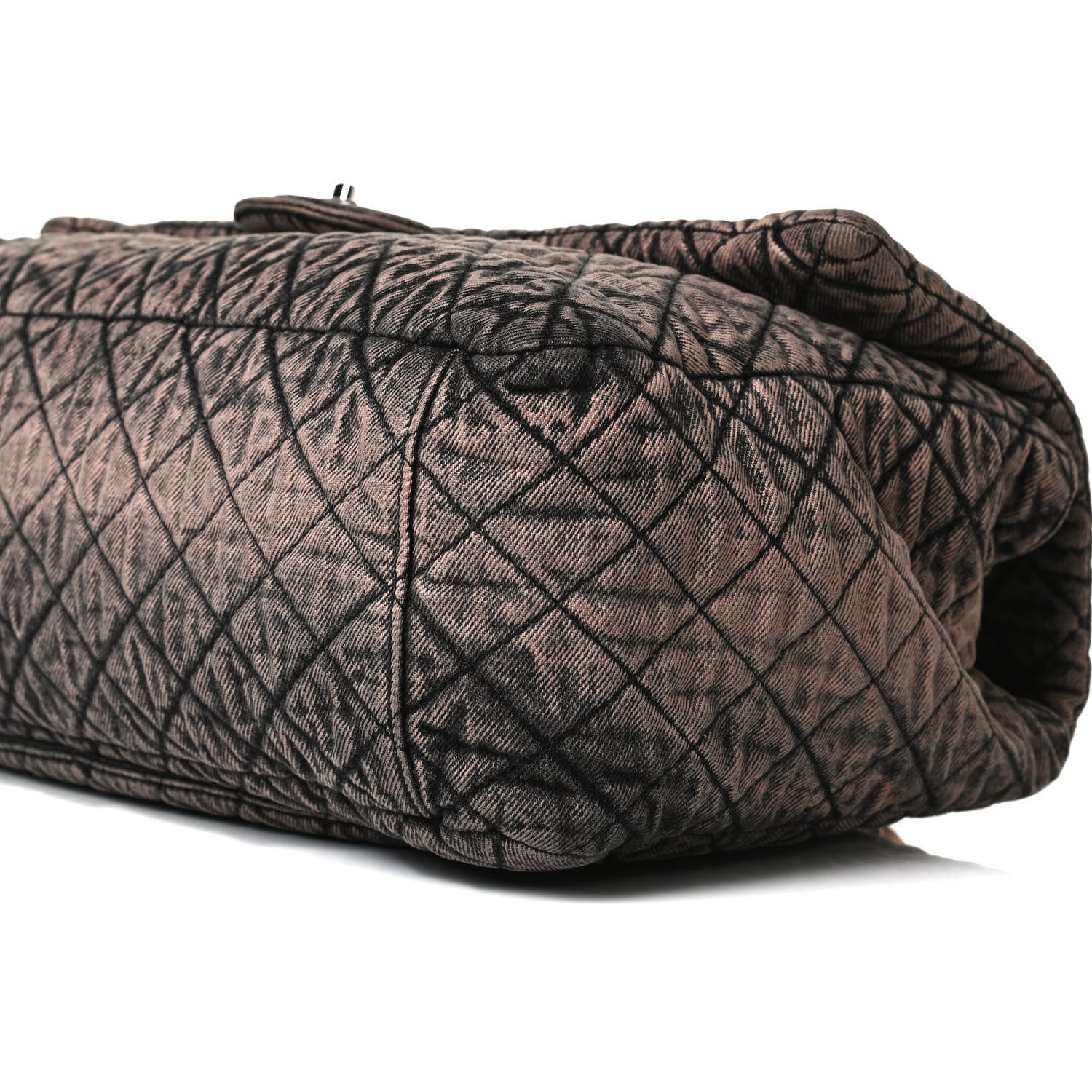 Chanel Denim Quilted Denimpression XXL Flap Rose Clair 14 of 14