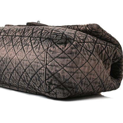 Chanel Denim Quilted Denimpression XXL Flap Rose Clair 14 of 14