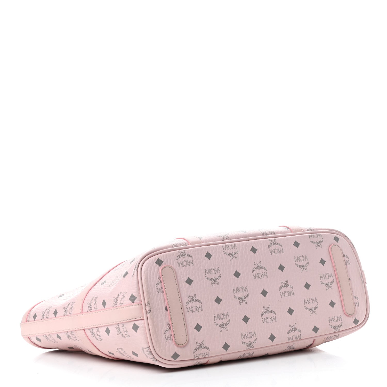 MCM Visetos Medium Delmy Shopper Tote Powder Pink 4 of 11