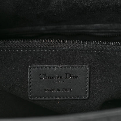 Christian Dior Ultra Matte Calfskin Cannage Large Lady Dior Black 6 of 12