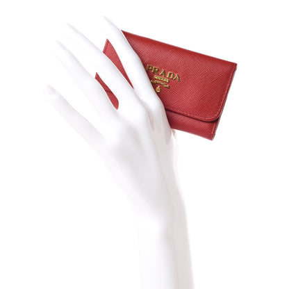 Prada Saffiano Metal 6 Key Holder Fuoco 2 of 11