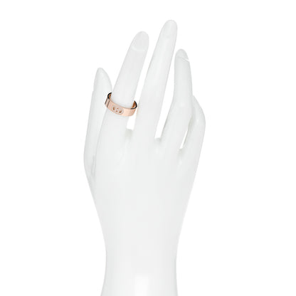 Hermes 18K Rose Gold Diamond PM H D'Ancre Ring 56 7.5 2 of 5