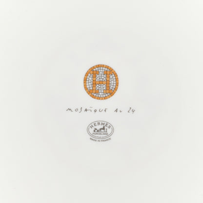 Hermes Porcelain Mosaique au 24 Gold Sushi Plate 5 of 7