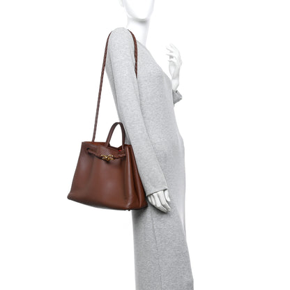 Bottega Veneta Silky Calfskin Medium Andiamo Shoulder Bag Sapele Redstone 2 of 11