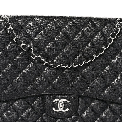 Chanel Caviar Quilted Maxi Single Flap Black 8 of 10