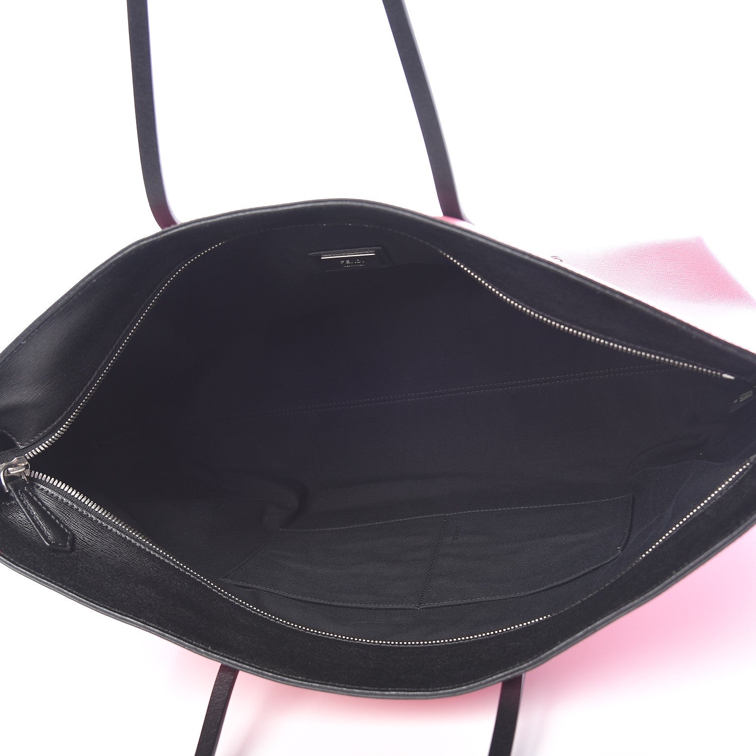 Fendi Vitello Elite Cuoio Monster Buggies Medium Roll Tote Lollypop Black 5 of 10