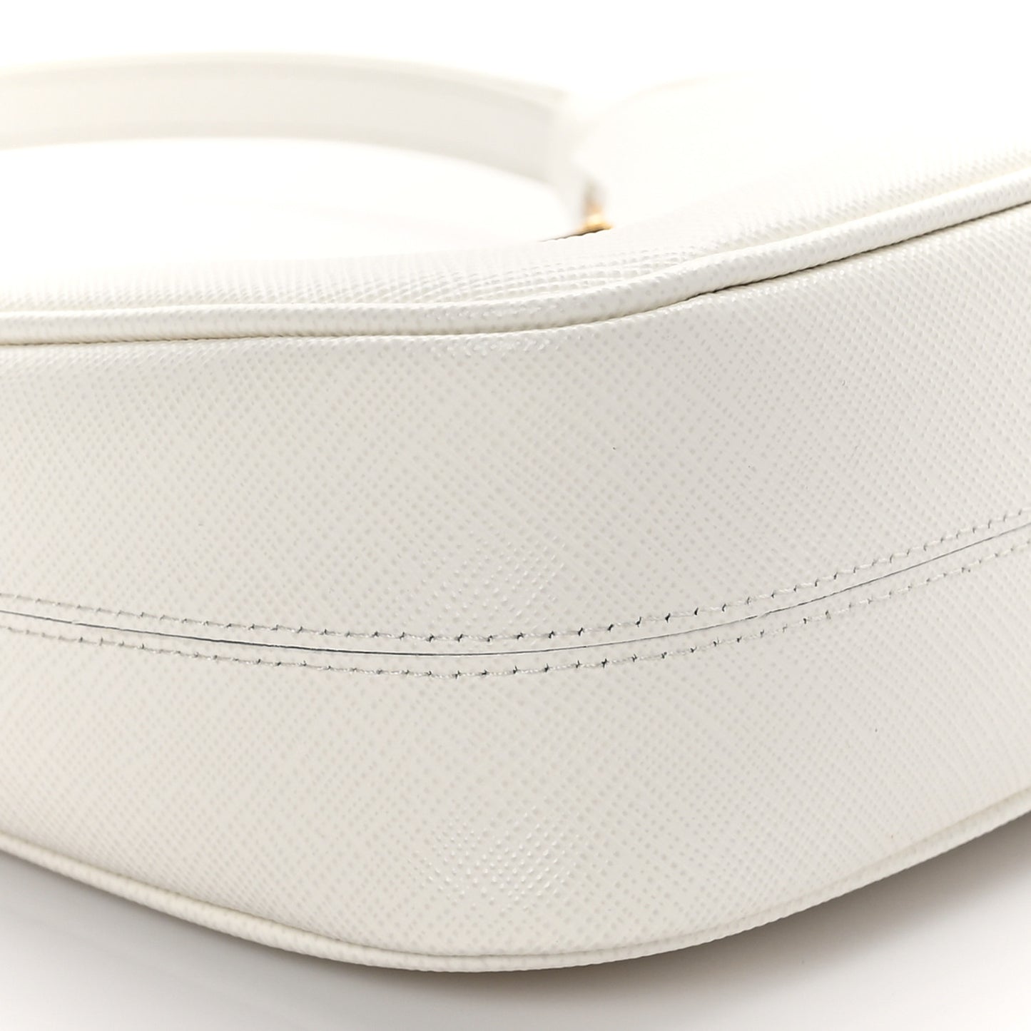 Saffiano Lux Mini Re-Edition Shoulder Bag White