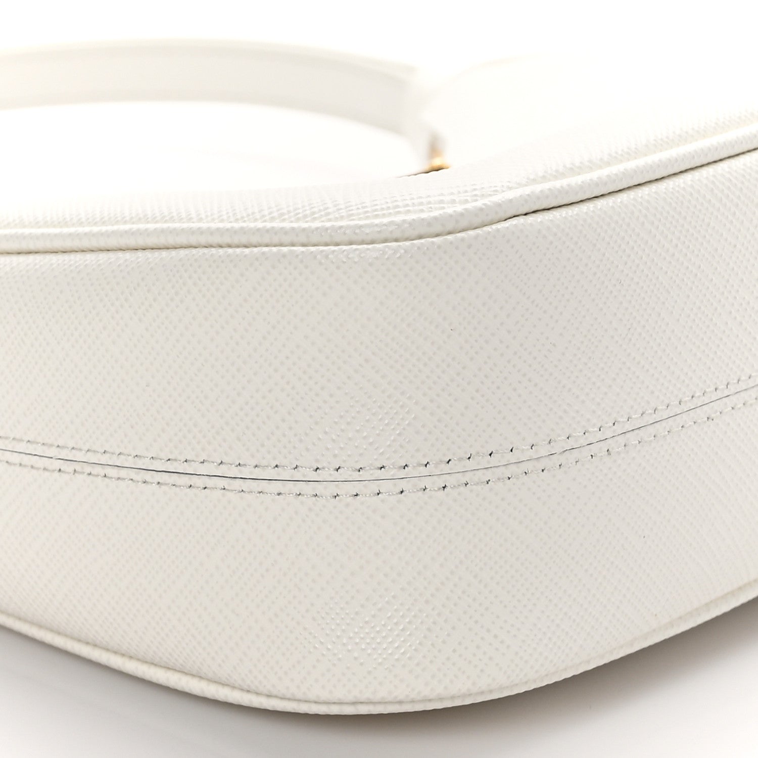 Prada Saffiano Lux Mini Re-Edition Shoulder Bag White 8 of 8