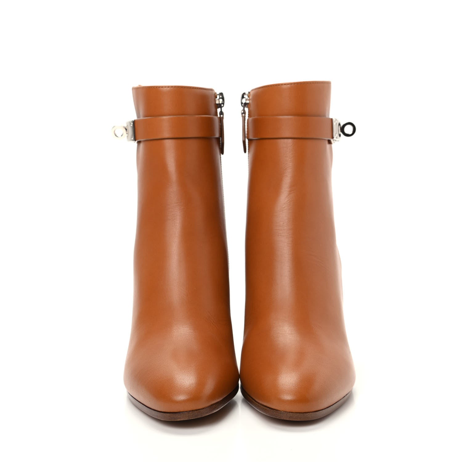 Hermes Calfskin Saint Germain Ankle Boots 36.5 Naturel 2 of 10