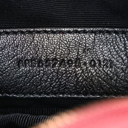 Saint Laurent Grain De Poudre Matelasse Monogram Baby Lou Camera Bag Opyum Red 7 of 10