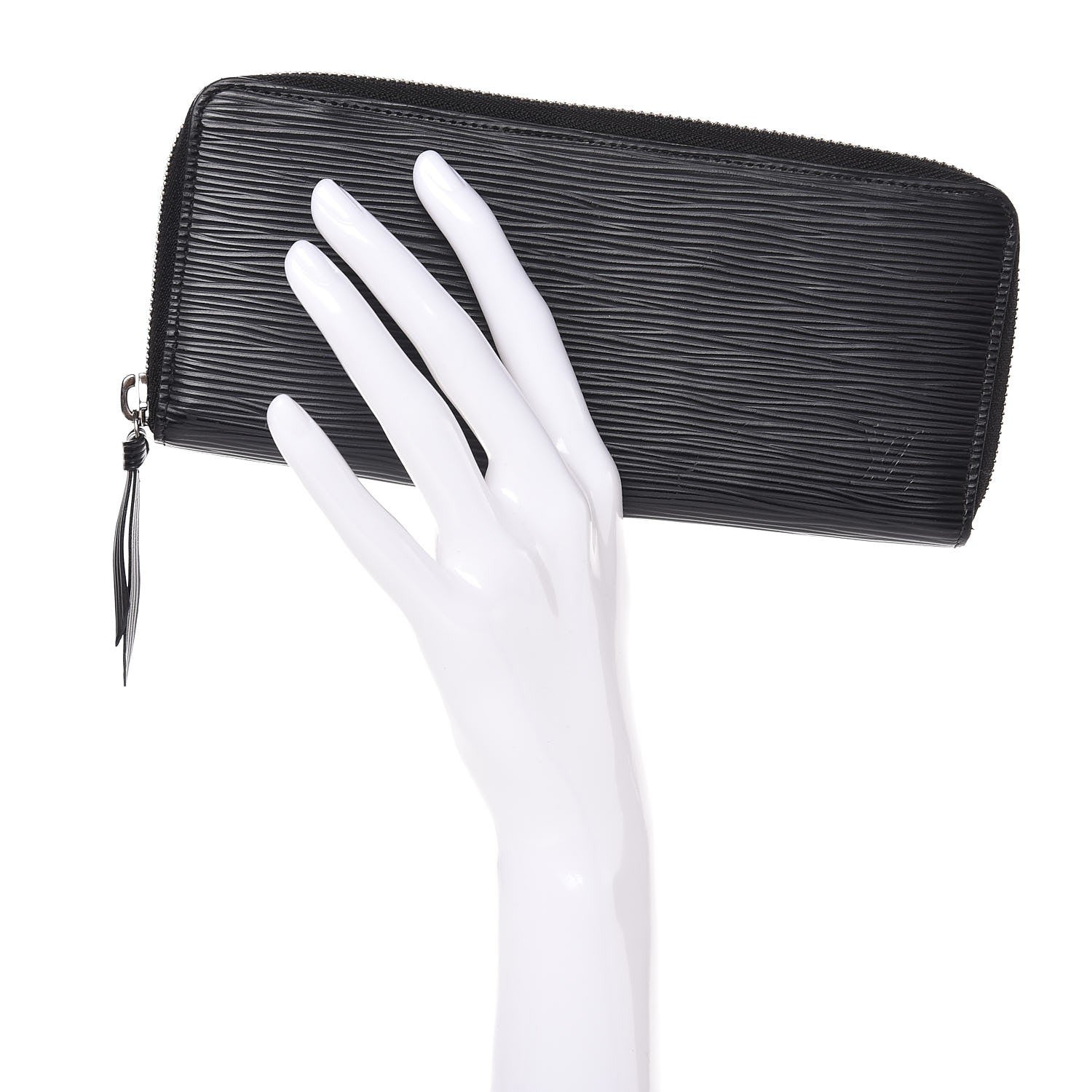 Louis Vuitton Epi Clemence Wallet Black 2 of 8
