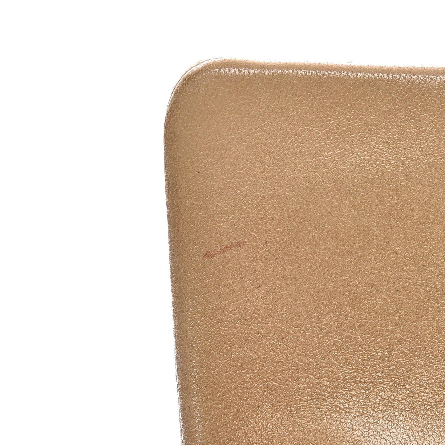 Lambskin Quilted Medium Double Flap Beige