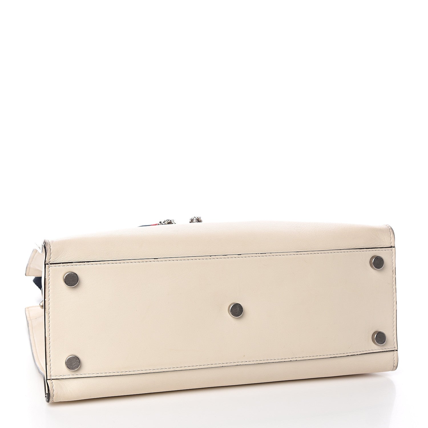 Gucci Calfskin Web Medium Dionysus Tote Bag White 3 of 16