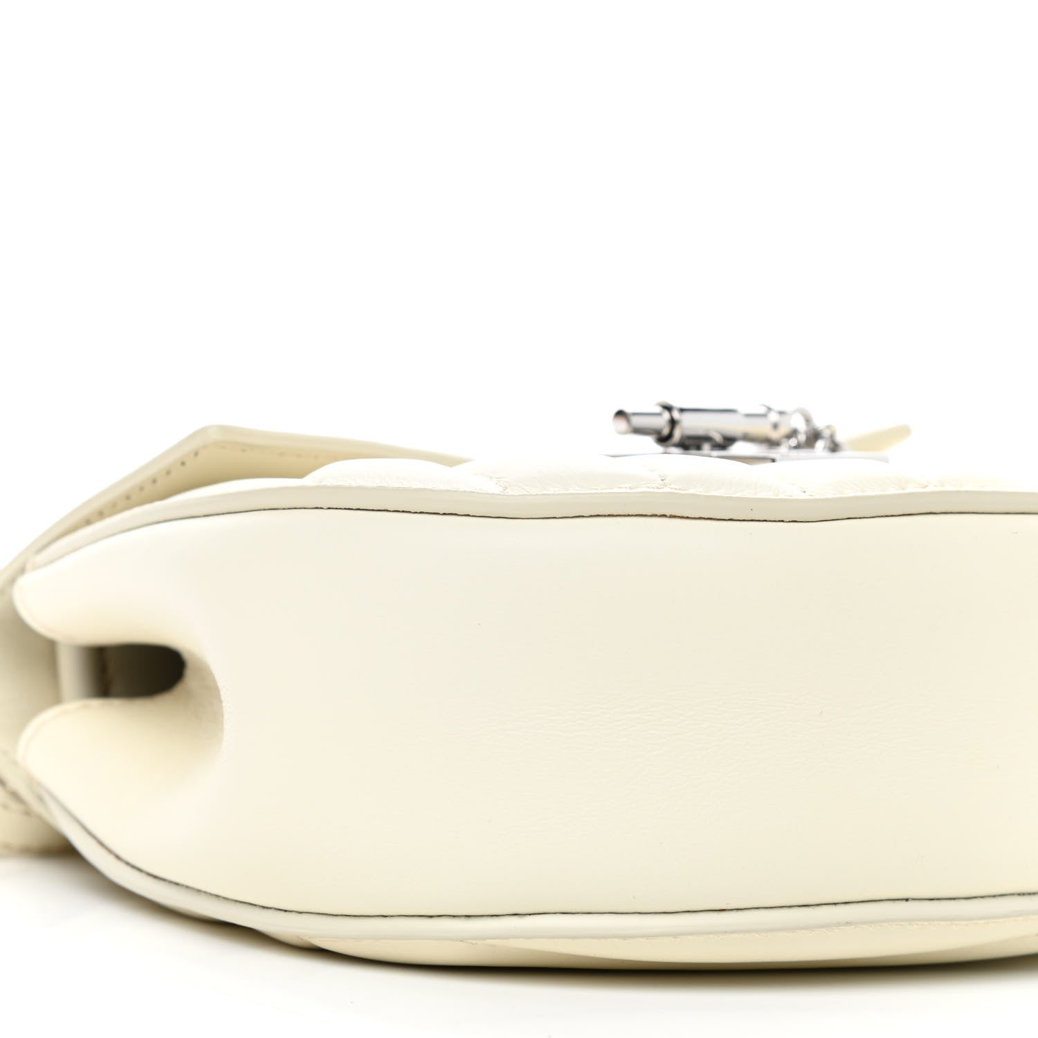 Chloe Calfskin Quilted Mini Drew Bijou Shoulder Bag Natural White 8 of 9