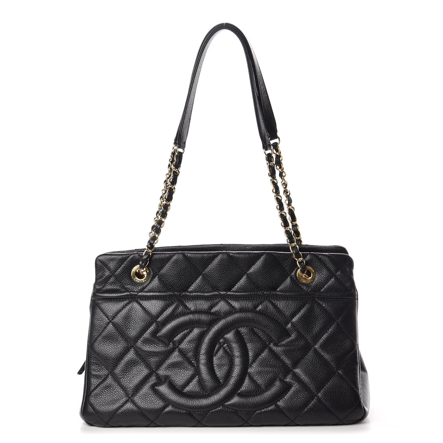 Caviar Quilted CC Timeless Soft Tote Black