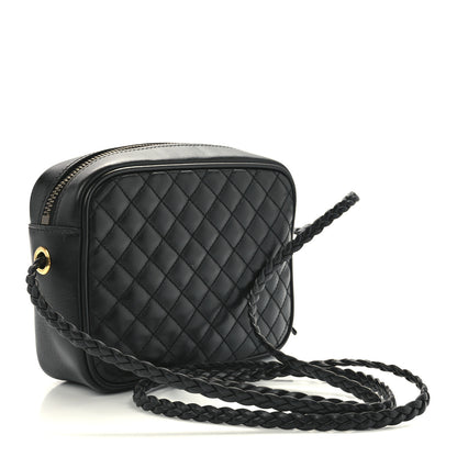 Gucci Calfskin Trapuntata Web Mini GG Shoulder Bag Black 2 of 10