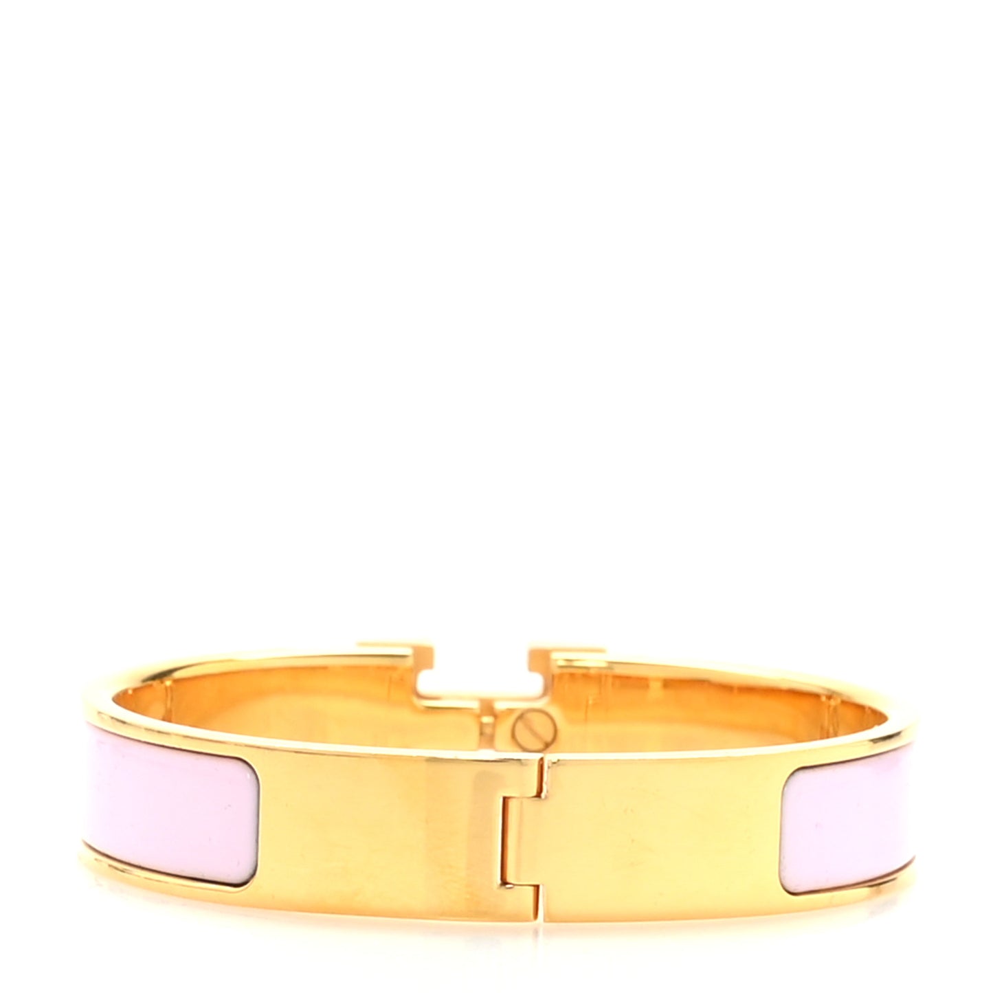 Enamel Narrow Clic Clac H Bracelet PM Rose Dragee