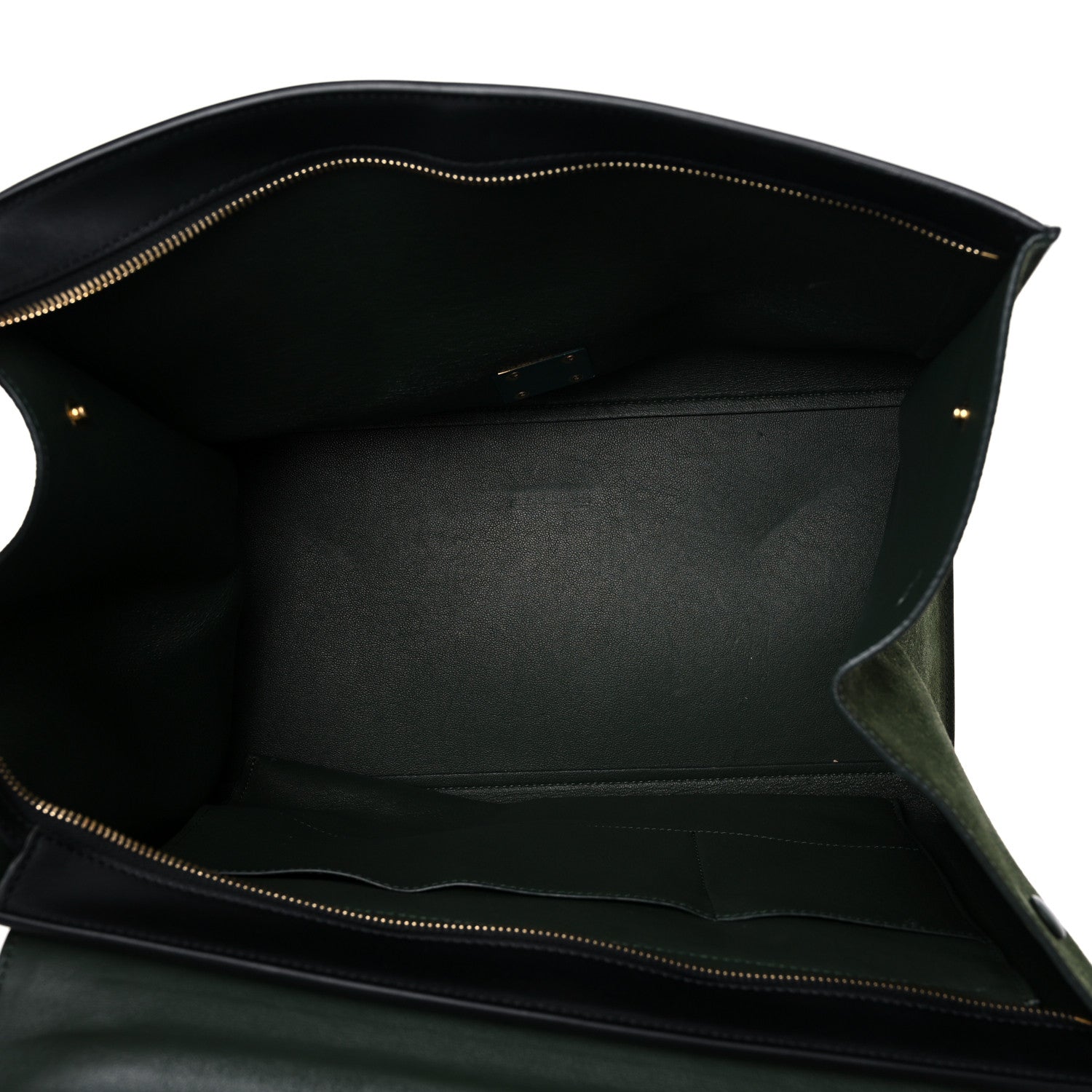 Celine Natural Calfskin Suede Medium Bi-Color Trapeze Black 5 of 27