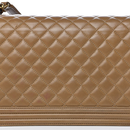 Chanel Lambskin Quilted New Medium Boy Flap Beige 10 of 16