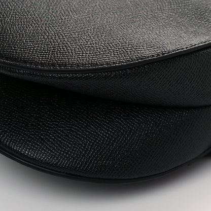 Christian Dior Grained Calfskin Saddle Bag Black 12 of 13