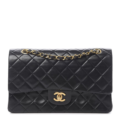 Chanel Lambskin Quilted Medium Double Flap Black 1 of 16