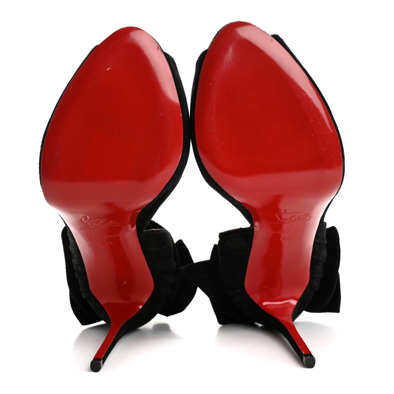 Christian Louboutin Suede Rabakate 100 Pumps 36 Black 6 of 12