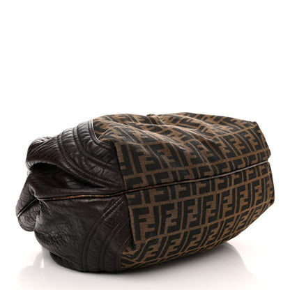 Fendi Zucca Nappa Nuvolata Vitello Tortuga Spy Tobacco Moro 4 of 11