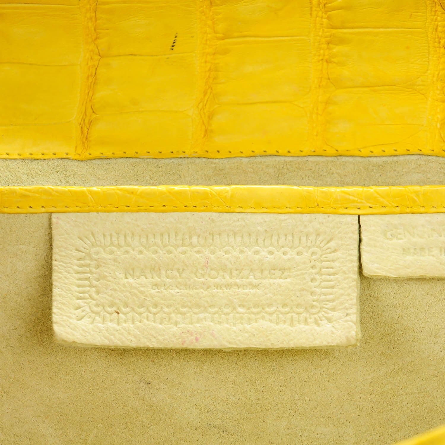 Nancy Gonzalez Crocodile Long Clutch Yellow 5 of 8