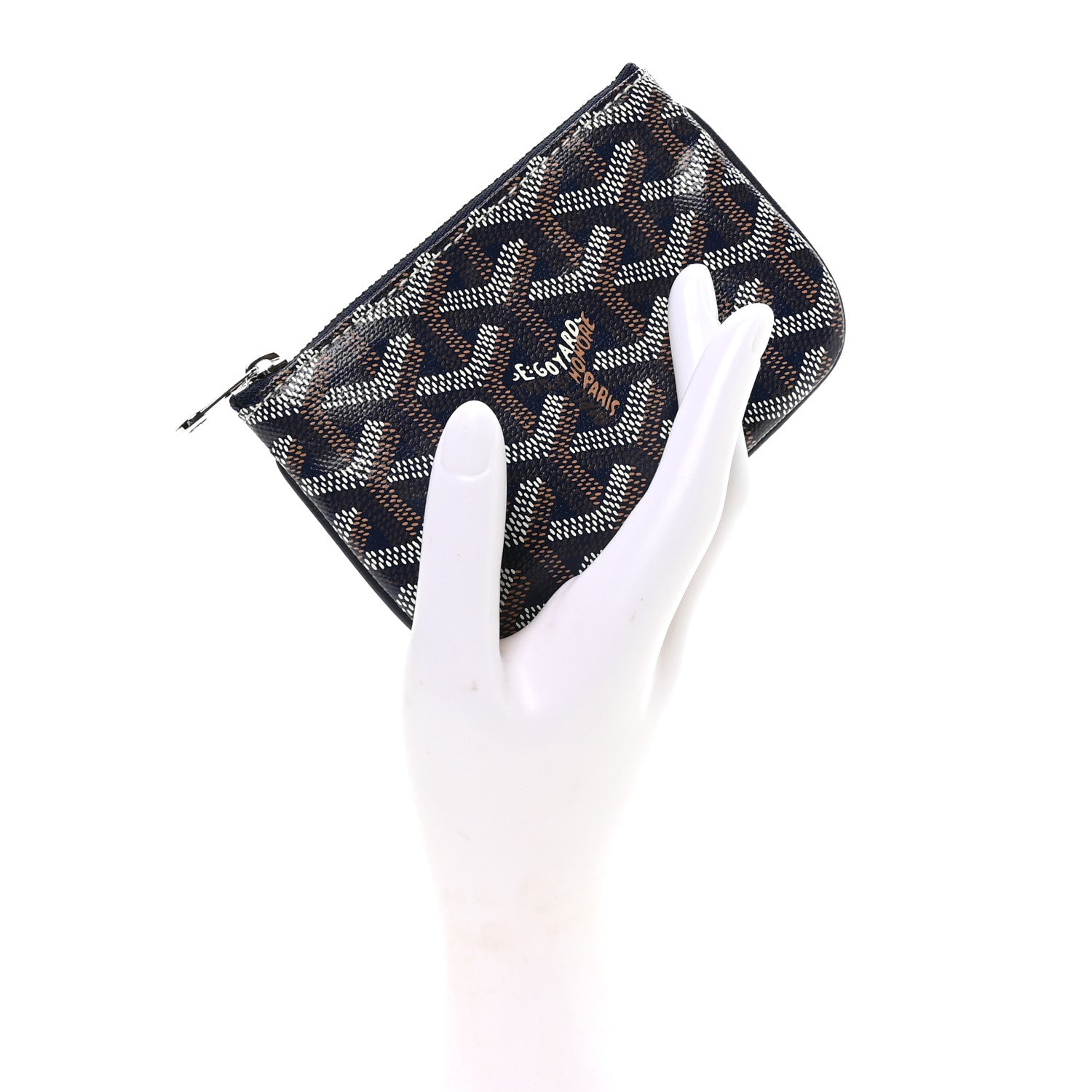 Goyard Goyardine Nano Senat Key Pouch Navy 2 of 8