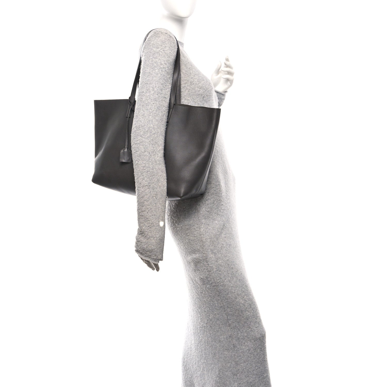 Saint Laurent Calfskin Large Shopping Tote Pebble 2 of 13